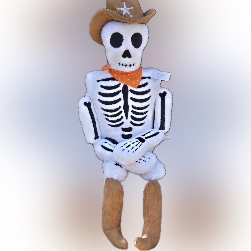 Isaac Mizrahi Giant 5 Ft Halloween Cowboy Ghost Plush
